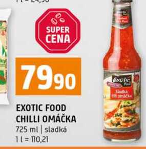 EXOTIC FOOD CHILLI OMÁČKA 725 ml sladká