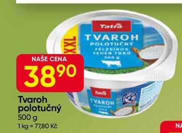 Tatra Tvaroh polotučný 500 g 