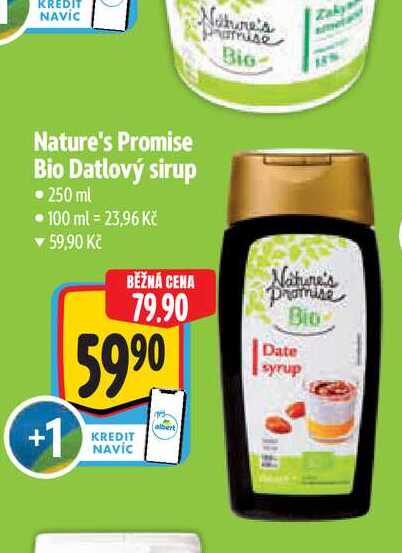   Nature's Promise Bio Datlový sirup 250 ml 