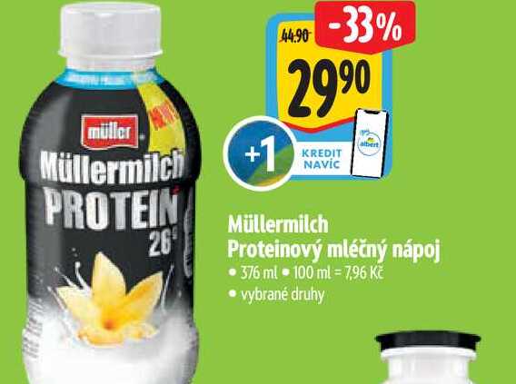 Müllermilch Proteinový mléčný nápoj 376 ml