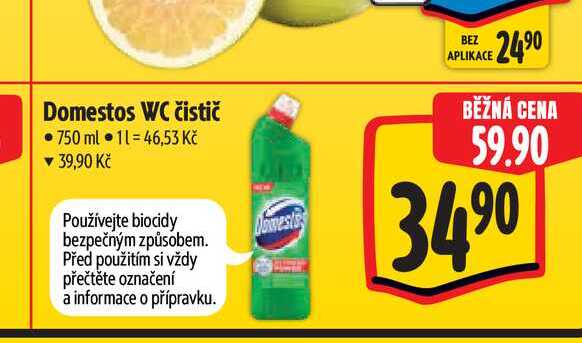Domestos WC čistič 750 ml   
