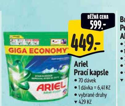 Ariel Prací kapsle 70 dávek