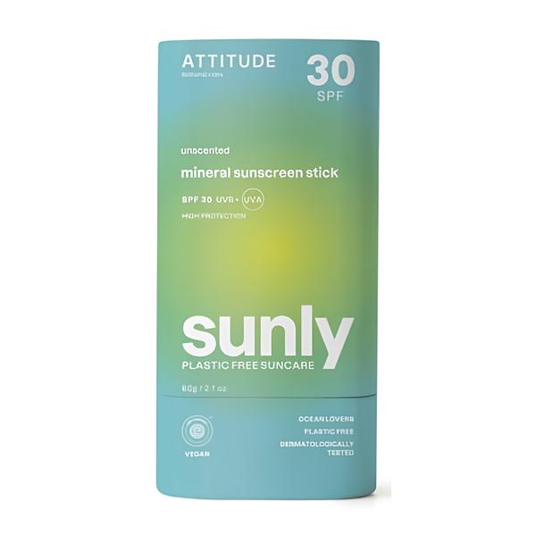 Attitude 100% minerální ochranná tyčinka na celé tělo (SPF 30) bez vůně