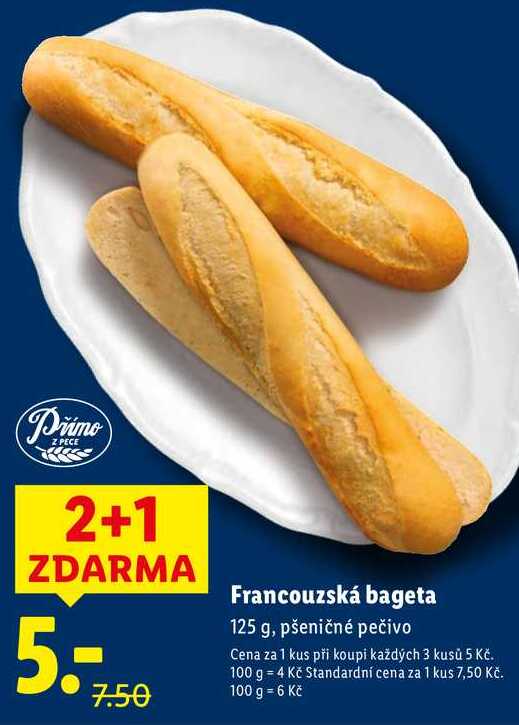 Francouzská bageta, 125 g