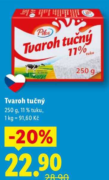 Tvaroh tučný, 250 g