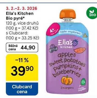 Ella's Kitchen Bio pyré, 120 g