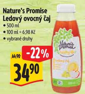 Nature's Promise Ledový ovocný čaj, 500 ml