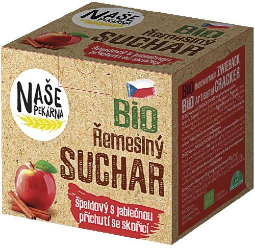 Naše pekárna BIO řemeslný suchar, 180 g