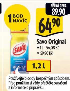 Savo Original, 1,2 l