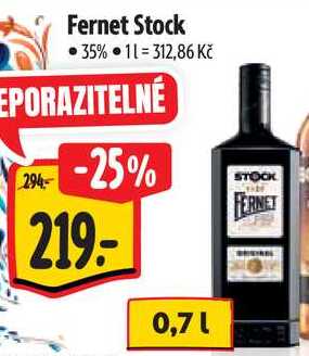 Fernet Stock, 0,7 l