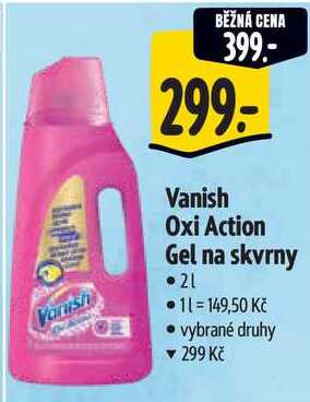 Vanish Oxi Action Gel na skvrny, 2 l