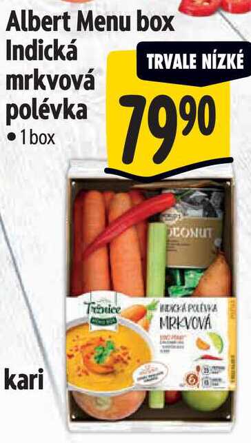 Albert Menu box Indická mrkvová polévka