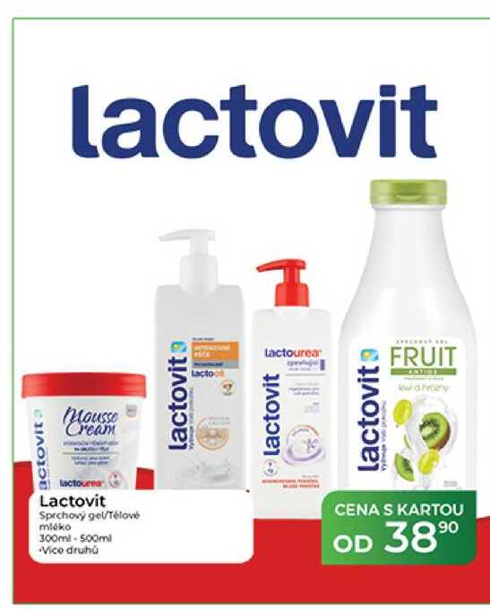Lactovit Sprchový gel/Télové mléko 300ml - 500ml