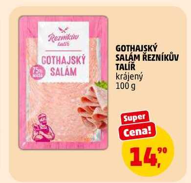GOTHAJSKÝ SALÁM ŘEZNÍKŮV TALÍŘ, 100 g