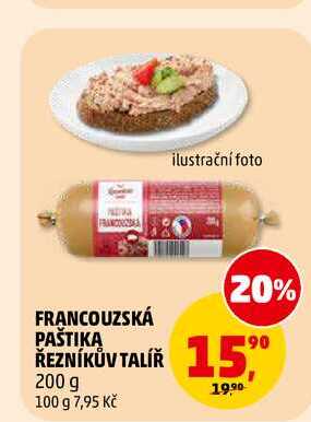 FRANCOUZSKÁ PAŠTIKA ŘEZNÍKŮV TALÍŘ, 200 g
