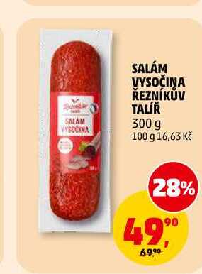 SALÁM VYSOČINA ŘEZNÍKŮV TALÍŘ, 300 g