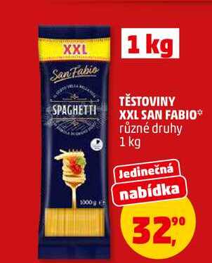 TĚSTOVINY XXL SAN FABIO, 1 kg