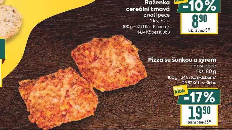 Pizza se šunkou a sýrem z naší pece 1ks, 80 g