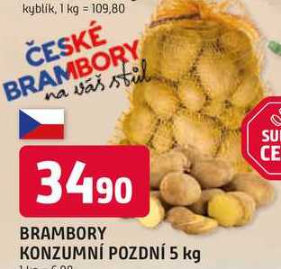 BRAMBORY KONZUMNÍ POZDNÍ 5 kg