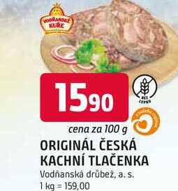 ORIGINÁL ČESKÁ KACHNÍ TLAČENKA 100g