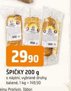 ŠPIČKY 200 g s náplní