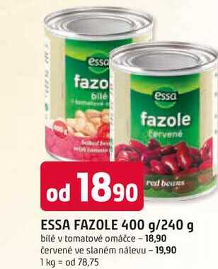 ESSA FAZOLE 400 g/240 g