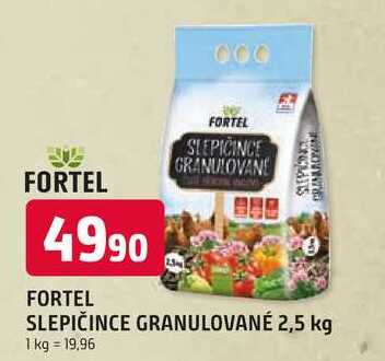 FORTEL SLEPIČINCE GRANULOVANÉ 2,5 kg 