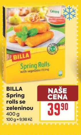 BILLA Spring Rolls se zeleninou 400 g