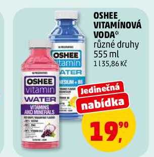 OSHEE VITAMÍNOVÁ VODA, 555 ml
