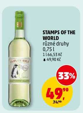 STAMPS OF THE WORLD, 0,75 l