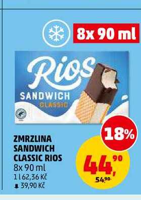 ZMRZLINA SANDWICH CLASSIC RIOS, 8x 90 ml