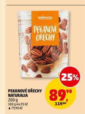 PEKANOVÉ OŘECHY NATURALIA, 200 g 