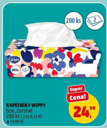 KAPESNÍKY WIPPY, 200 ks