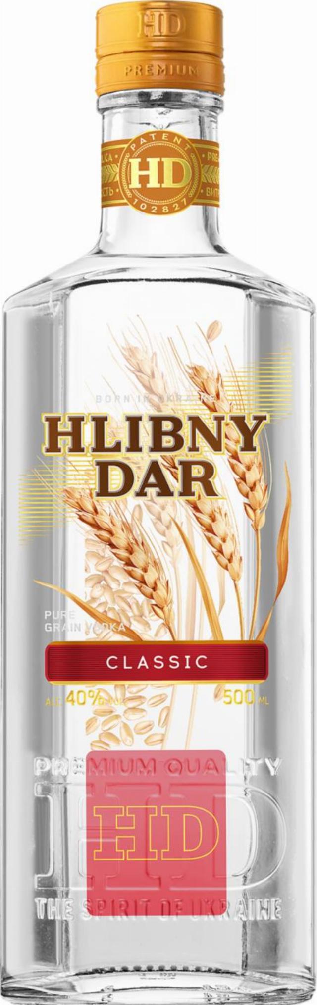 Hlibny Dar Vodka 40%