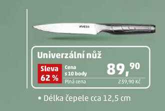Univerzální nůž Délka čepele cca 12,5 cm 