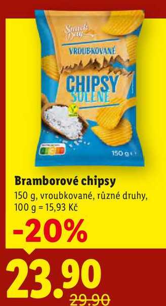 Bramborové chipsy, 150 g