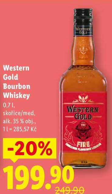 Western Gold Bourbon Whiskey, 0,7 l