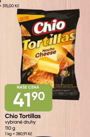 Chio Tortillas vybrané druhy 110 g