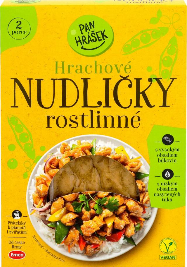 Pan Hrášek Rostlinné pokrmy různé druhy