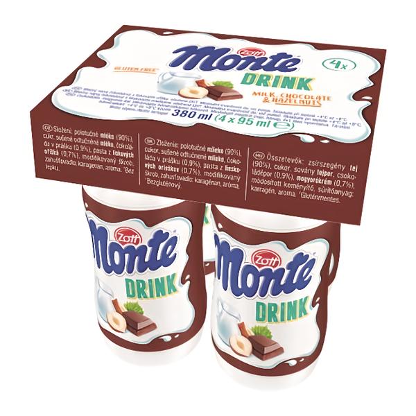 Zott Monte drink 4x95ml