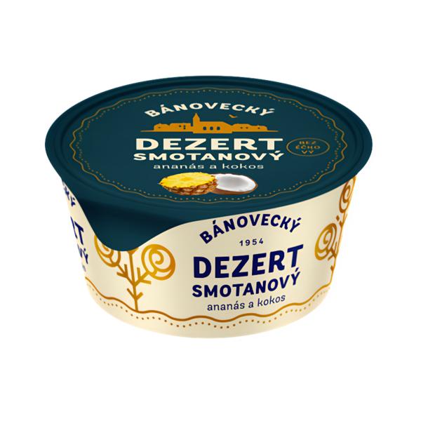 Milsy Bánovecký smetanový dezert Ananas + kokos