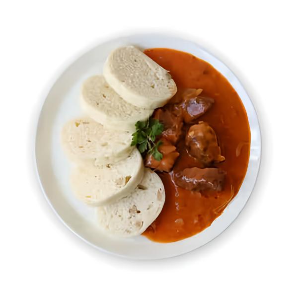 Hotovky by Košík Segedínský guláš, houskový knedlík