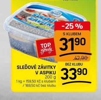 Sleďové závitky v aspiku 200g