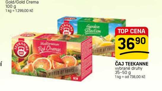 ČAJ TEEKANNE vybrané druhy 35-50 g