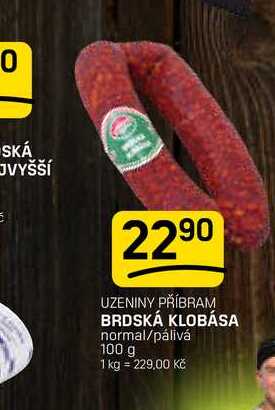 BRDSKÁ KLOBÁSA normal/pálivá 100 g