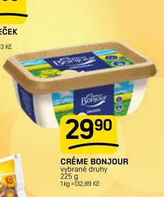 CRÉME BONJOUR vybrané druhy 225 g