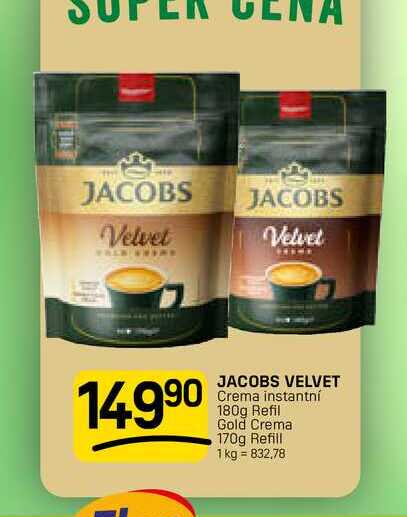 JACOBS VELVET Crema instantní 180g 
