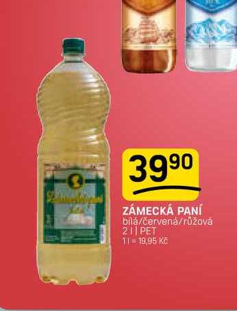 ZÁMECKÁ PANÍ bílá/červená/růžová 2l