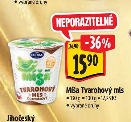   Míša Tvarohový mls  130 g