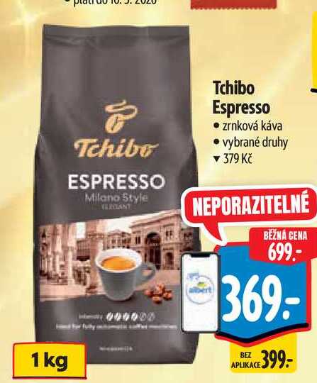 Tchibo Espresso zrnková káva 1 kg